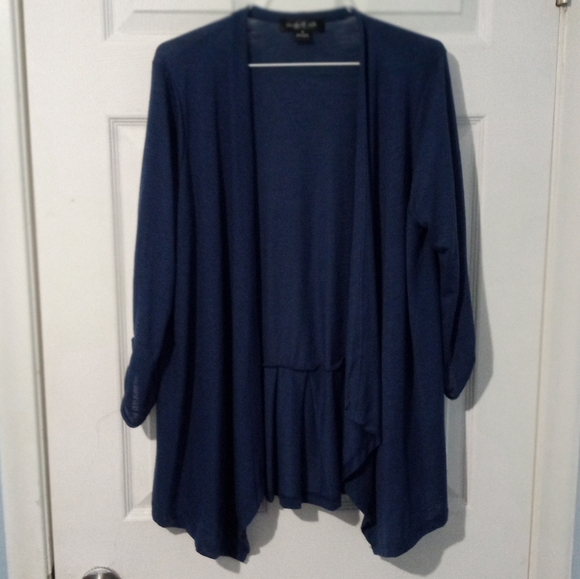 august silk Sweaters - August Silk Navy Open Front Cardigan